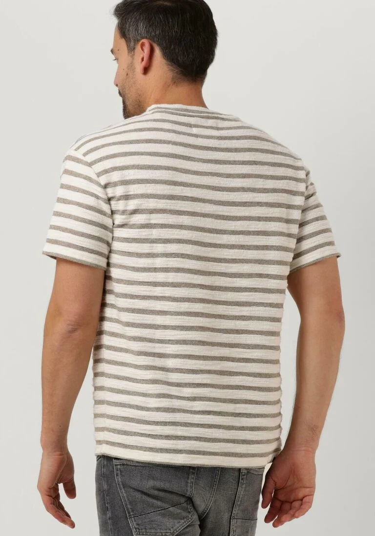 ANERKJENDT olijf anerkjendt t-shirt akkikki s/s structure stripe