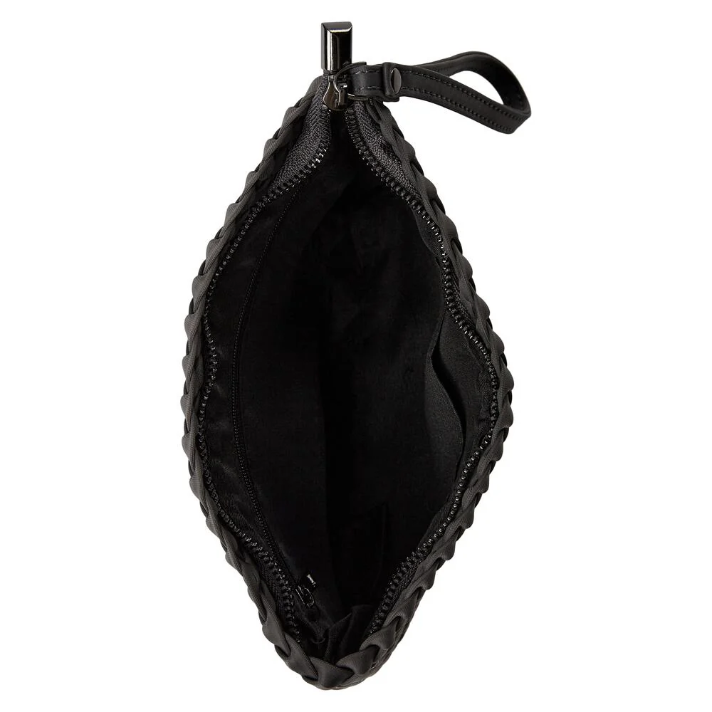Bahne Accessories  Flettet clutch - grå