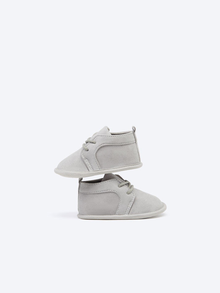 Botas de cano curto - Cinza
