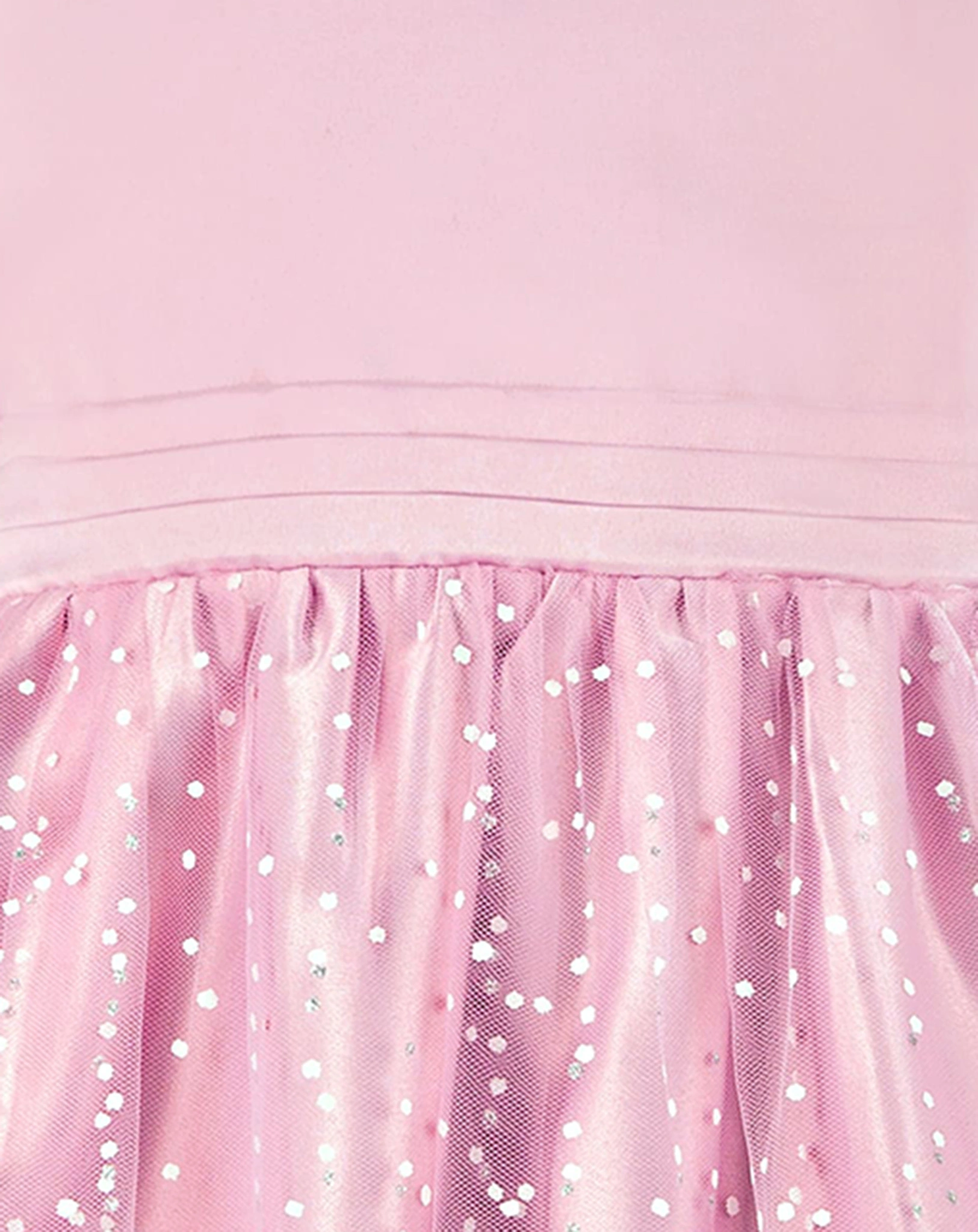 Kleid GLITTER DOTS ärmellos in dusty rose