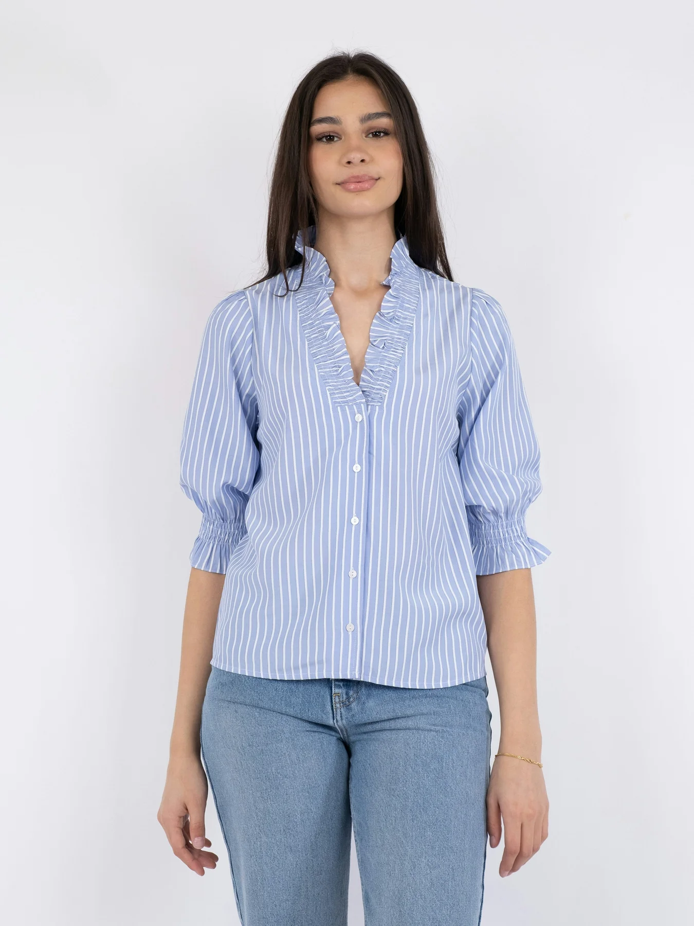 Neo Noir Briony Wide Stripe Blouse