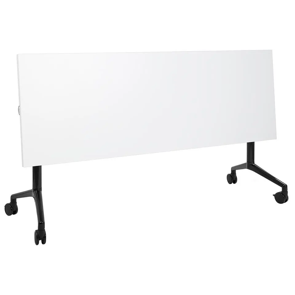 CAVI - Inklapbaar bureau - Wit/Zwart - 180 x 60 cm - Staal