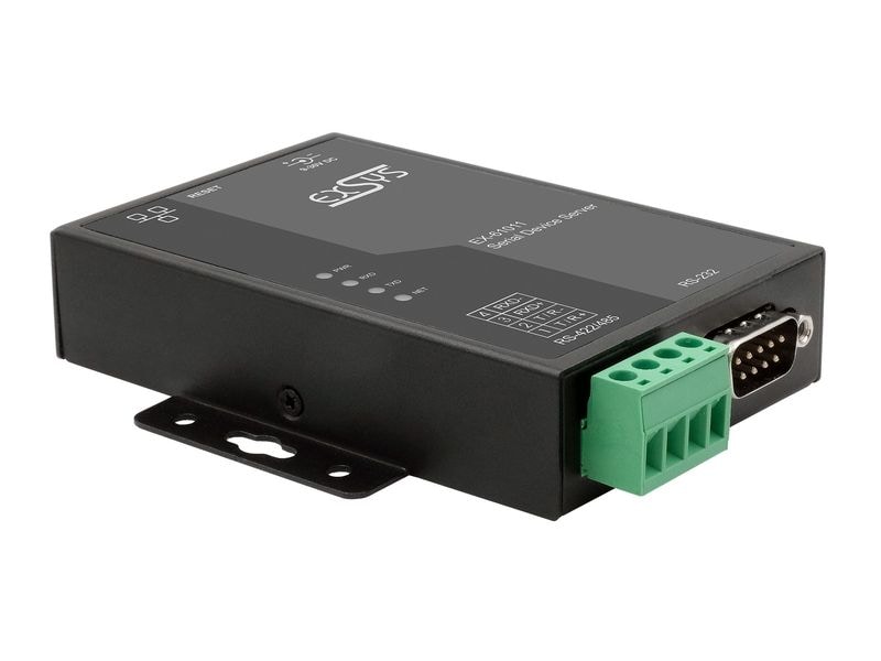 Exsys Serieller Geräteserver EX-61011 1-Port-RS-232/422/485 Serial Device Server 1x RS232/422/485, inkl. Netzadapter