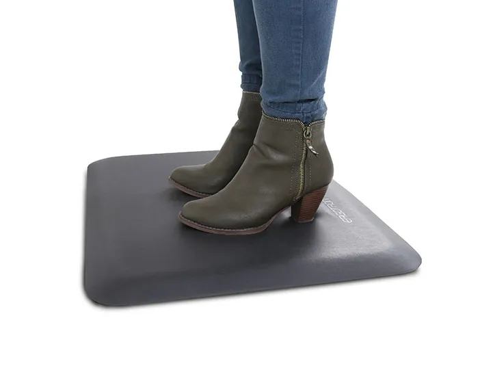 Ergotron WorkFit Small - Gulvmåtte - rektangulær - 61 x 46 cm - sort