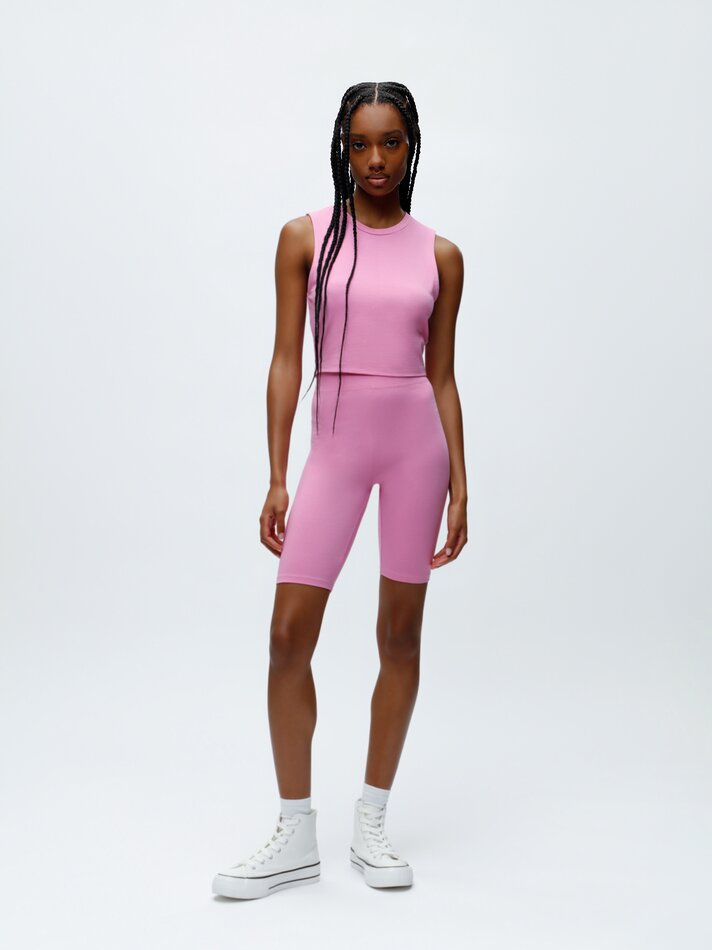 Blusa sem mangas - Rosa chiclete