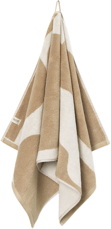ferm LIVING Ebb Hand Towel - Sand/Off-white Sand/off-white