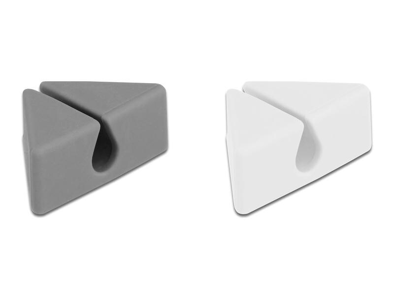 Delock Kabelhalter Dreieck Set 2 Stück Delock Kabelhalter Dreieck Set 2 Stück