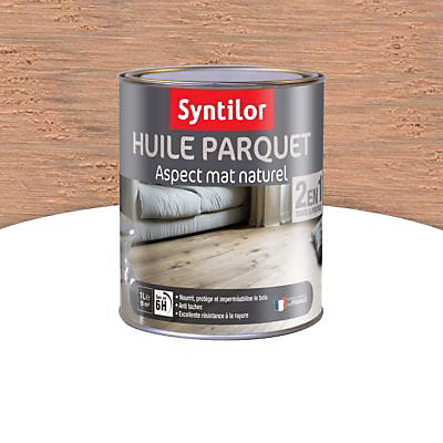 Huile parquet 2 en 1 Syntilor Chêne Vieilli 1L
