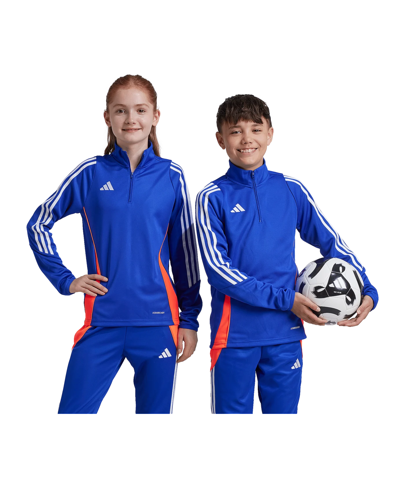adidas Tiro 24 Trainingsjacke Kids Blau
