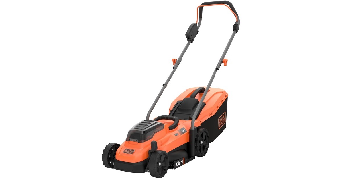 BLACK+DECKERBCMW3318L2-QW 2x 18V grasmaaier  (Oranje/zwart, 2x 18V 2.5Ah Accu en oplader inbegrepen)