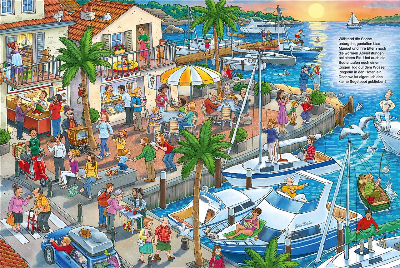 Wimmelbilderbücher / Wo ist das kleine Segelboot?