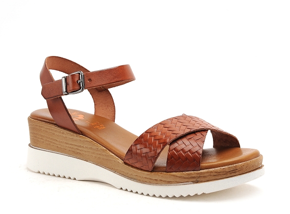 Porronet nu pieds talons femme fi2853 marron