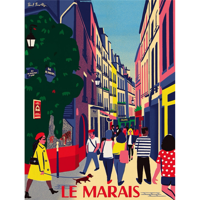 Puzzle 1000 pièces - Paul Thurlby - Le Marais