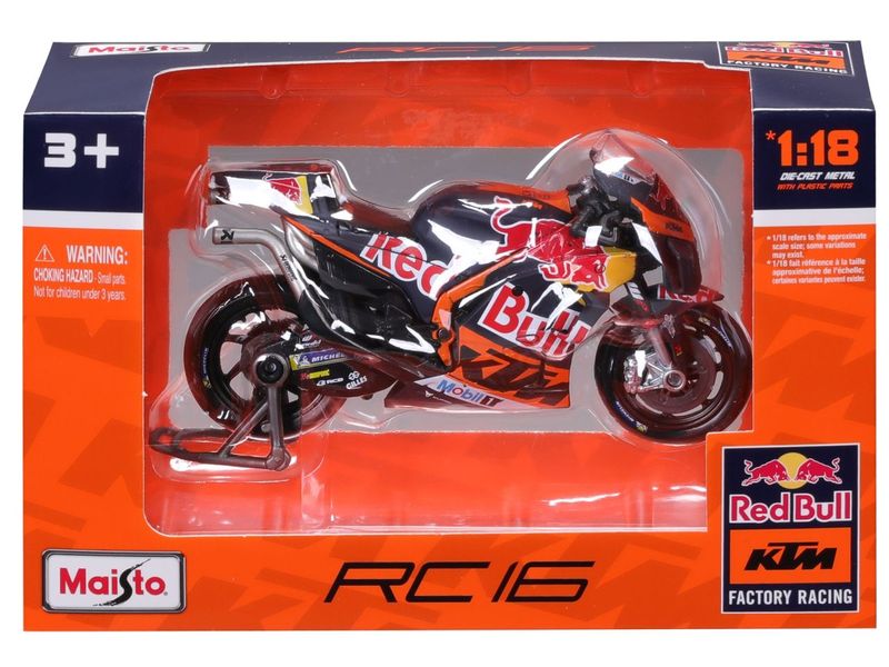 Maisto Motorrad MotoGP Red Bull KTM #43 Miller 2023 1:18 Sammlermodell im Massstab 1:18