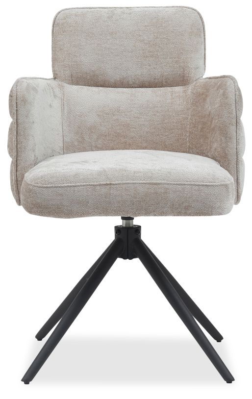 Eetkamerstoel Beige Rumo B56.5 x D63.5 x H89 cm