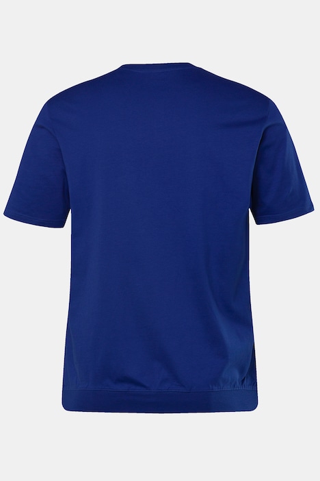 Men+ T-Shirt, Halbarm, Bauchfit, Frontdruck, bis 8 XL