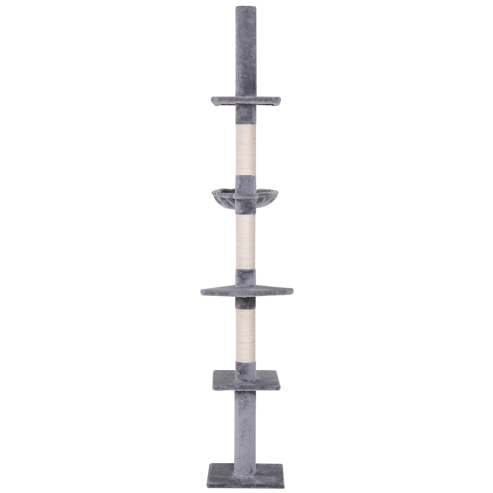 PawHut Kratzbaum höhenverstellbar 40 x 34 x 230-260 cm (LxBxH)