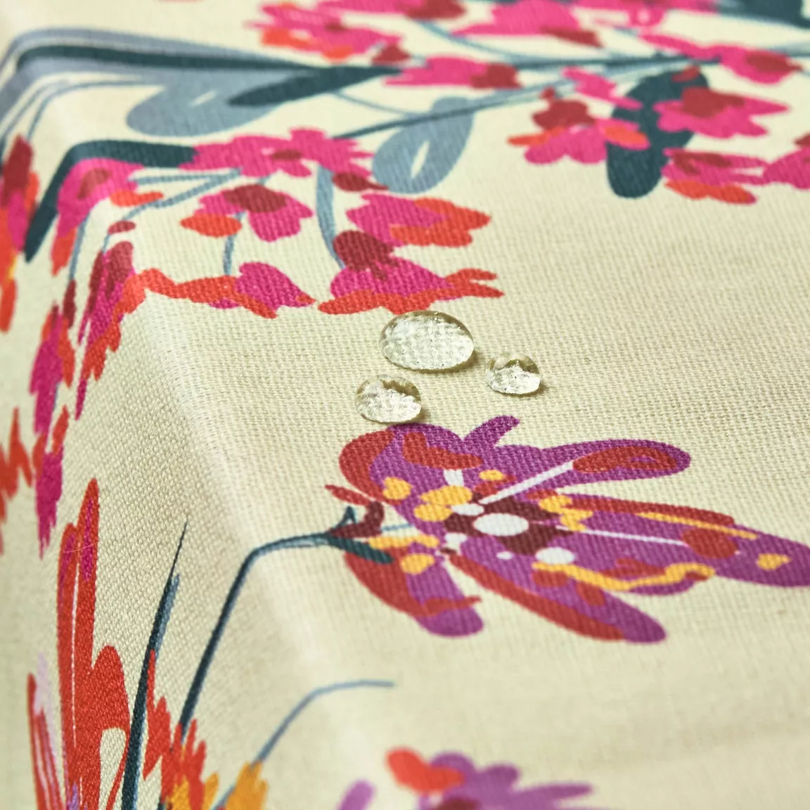 Nappe rectangulaire coton enduit (150 x 350 cm) Margot Multicolore