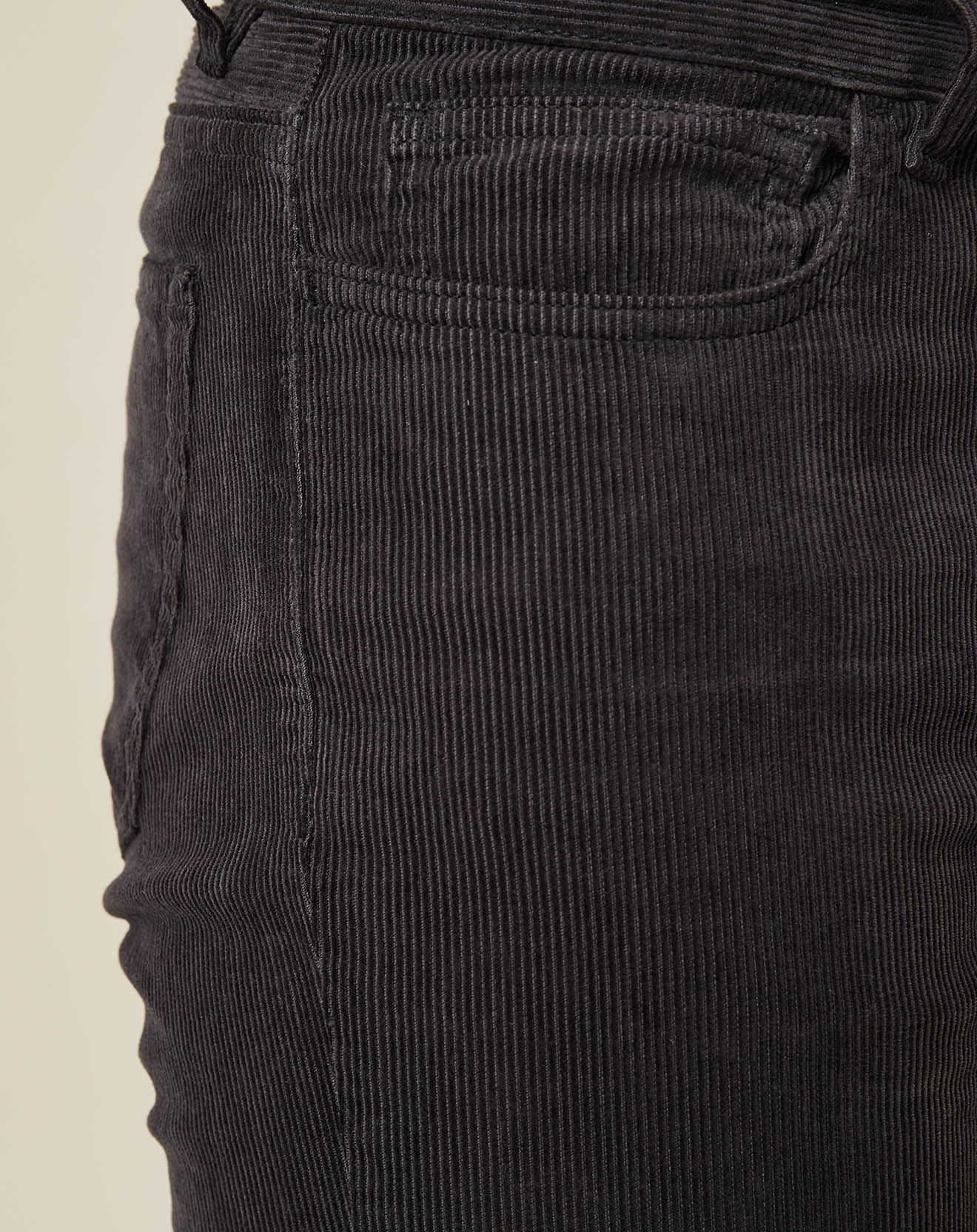 Hartford Pantalon en velours côtelé Tim anthracite