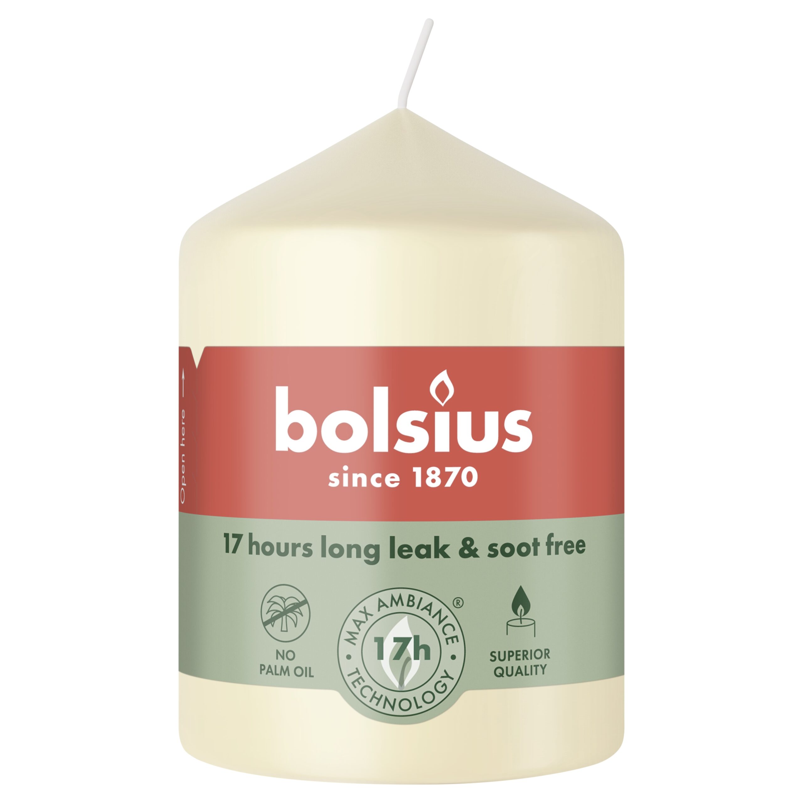 Bolsius Stompkaars 80/58 Soft Pearl (1 stuk)