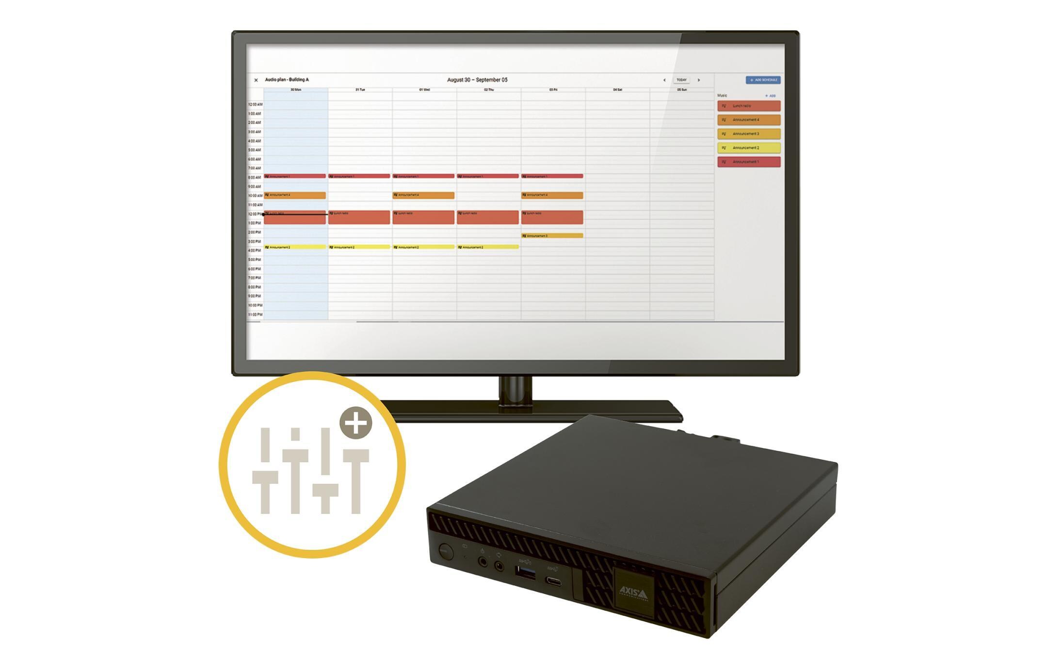 Audio Manager Pro C7050 Mk III<br>Auf einem Windows 10-Gerät vorinstallierte Audio Management Software
