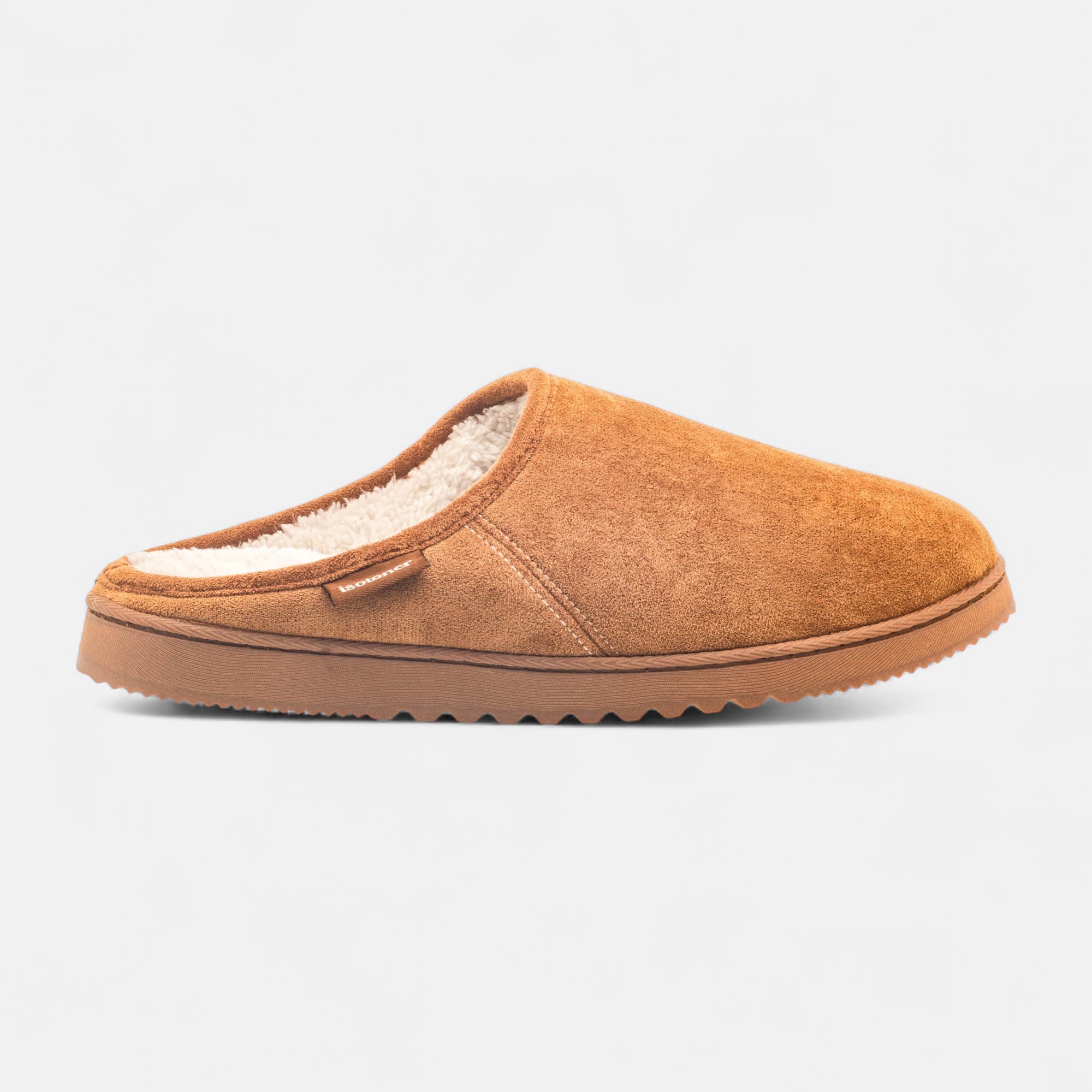 Pantoufles mules Homme cognac