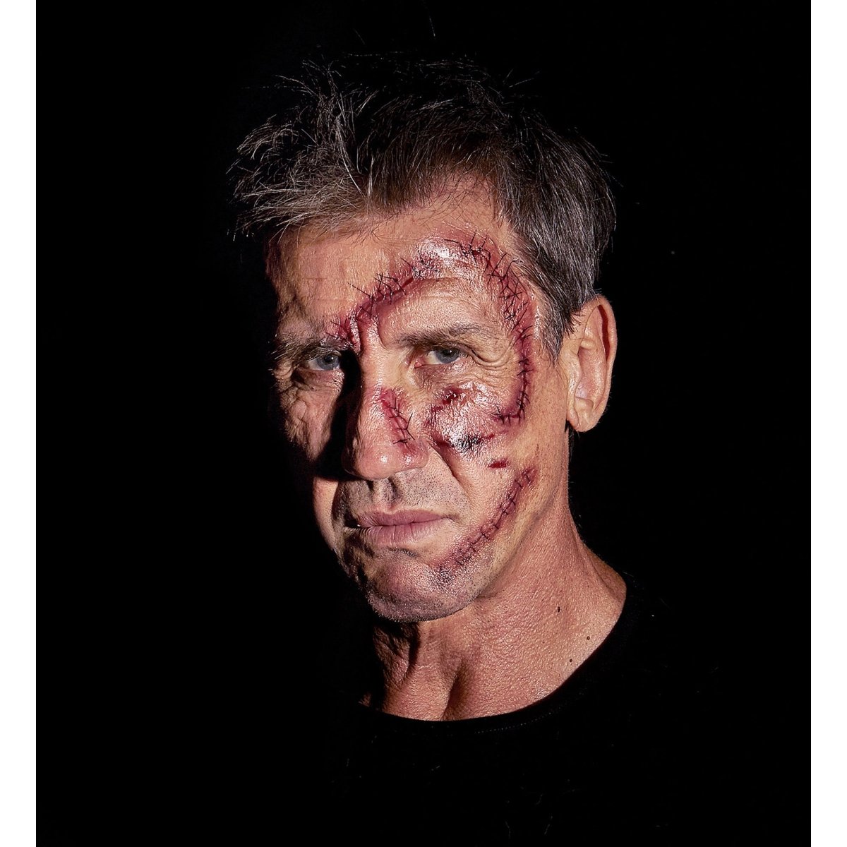 Halloween Nep Tattoos Rood Nietjes En Hechtingen