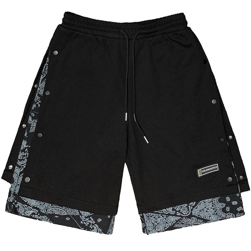 Whyessa - Paisley Print gelaagde shorts