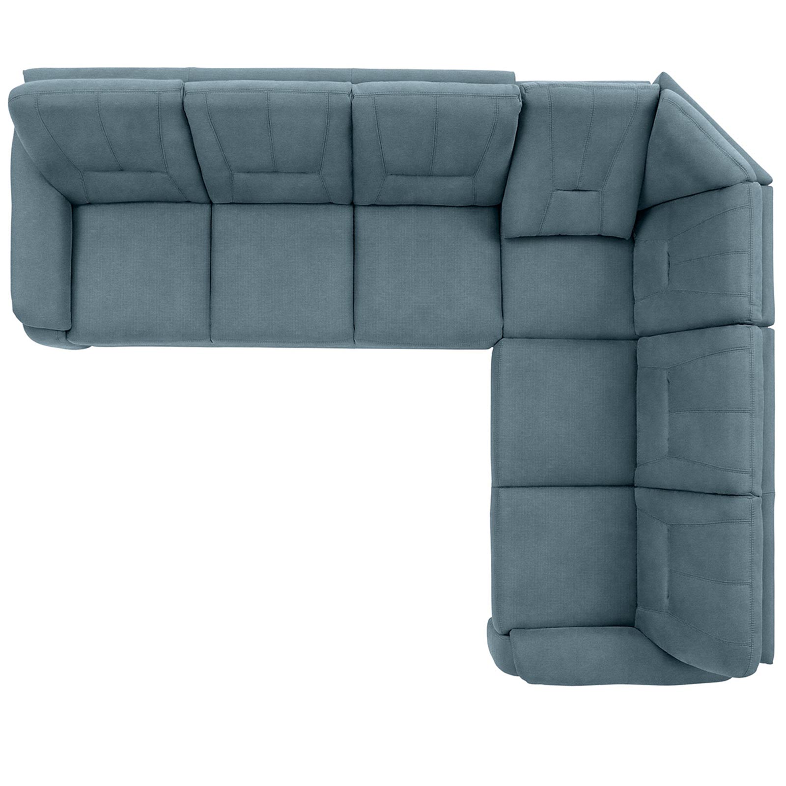 polsterpower Ecksofa - Belle ice - Basismodell - rechts