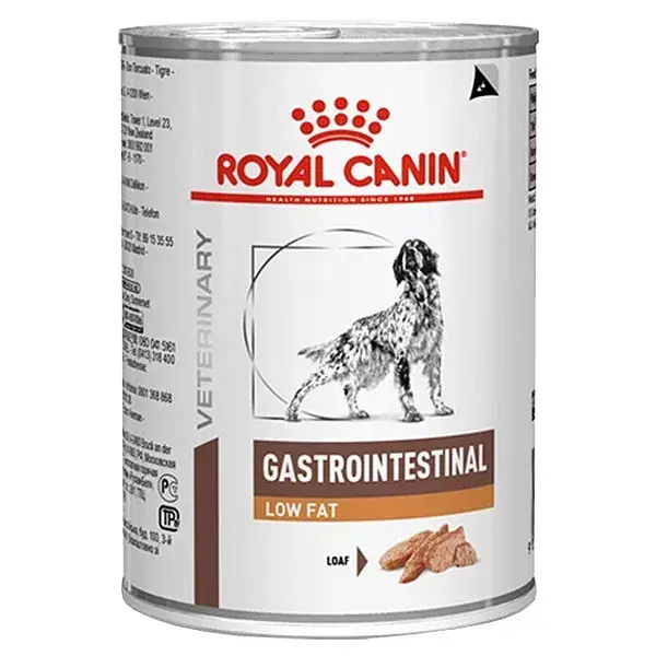 Ração Veterinária Gastrointestinal para Cães Royal Canin com Baixo Teor de Gordura, 12 x 410g