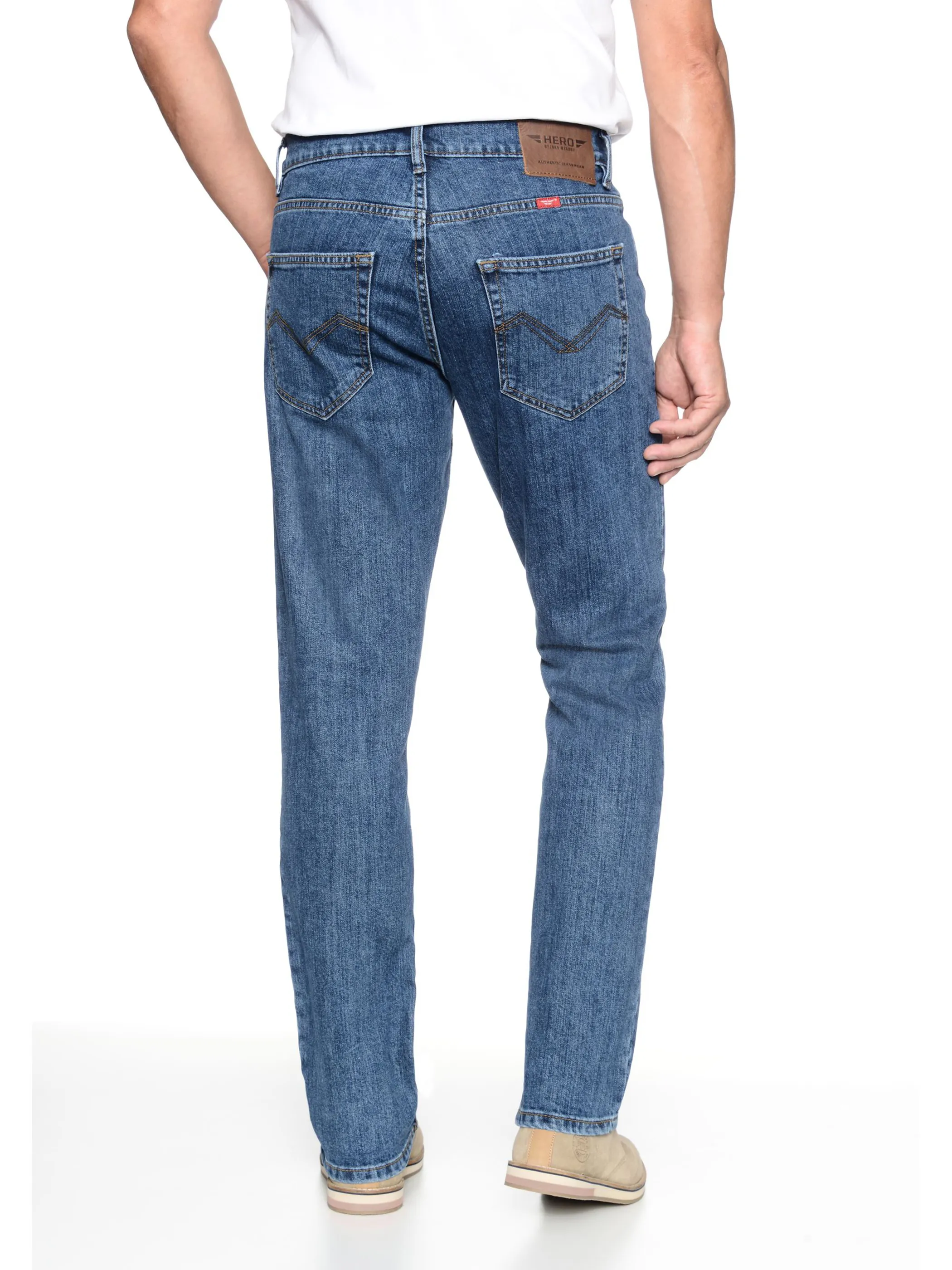 Herren Jeans Regular Straight Stretch