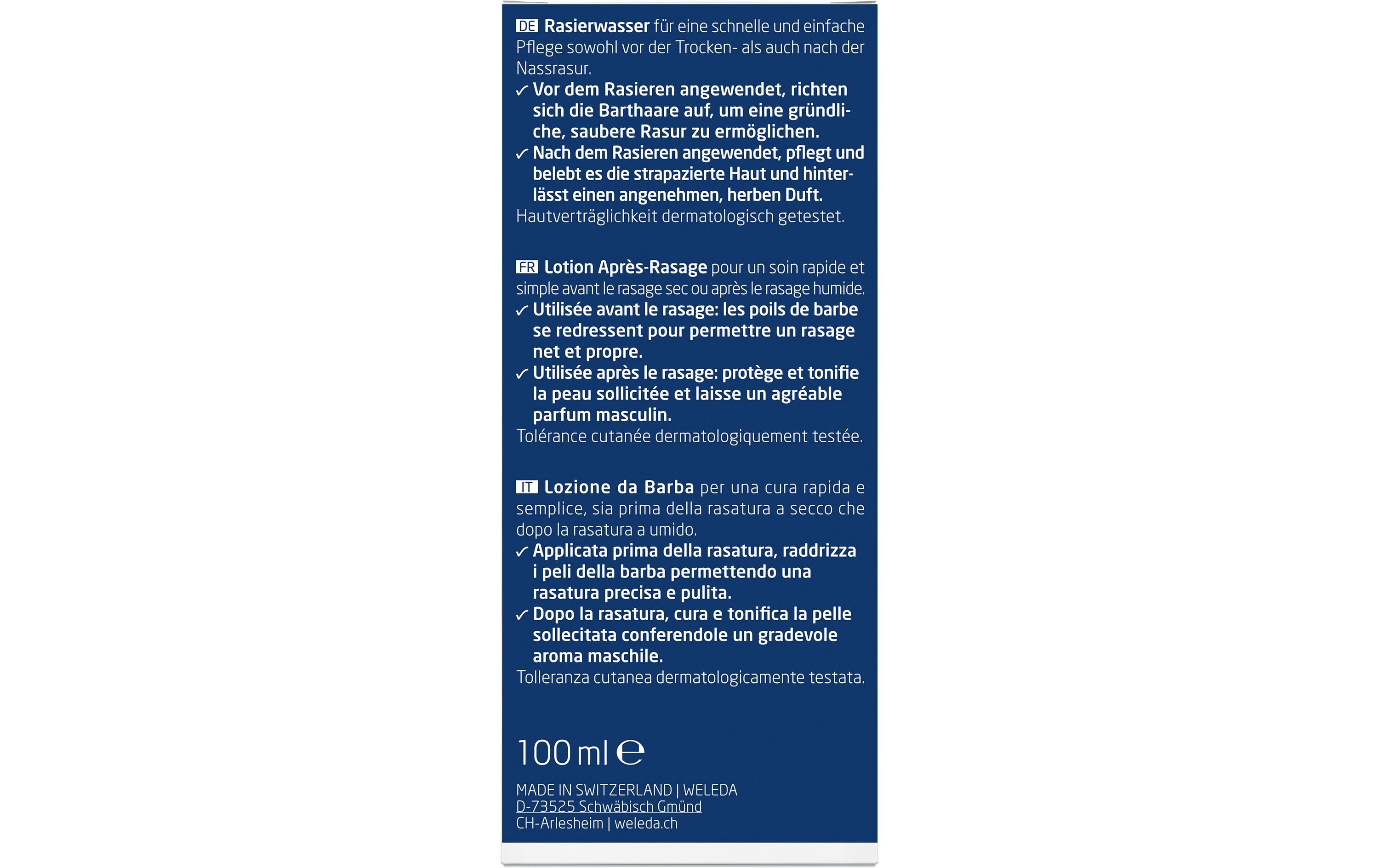 Rasierwasser For men 100 mlPre- und Aftershave erfrischt und belebt vor und nach der Rasur