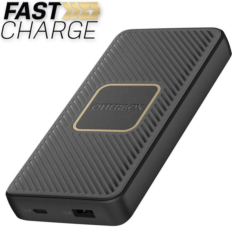 OtterBox Powerbank 10000mAh 18W USB USB-C PD 10W Draadloos Zwart