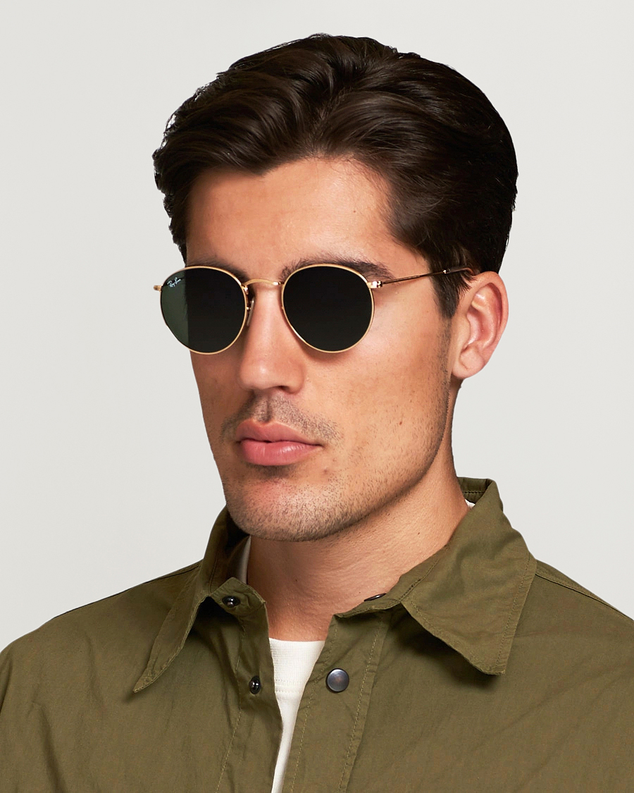 Ray-Ban RB3447 Metal Sunglasses Arista/Crystal Green