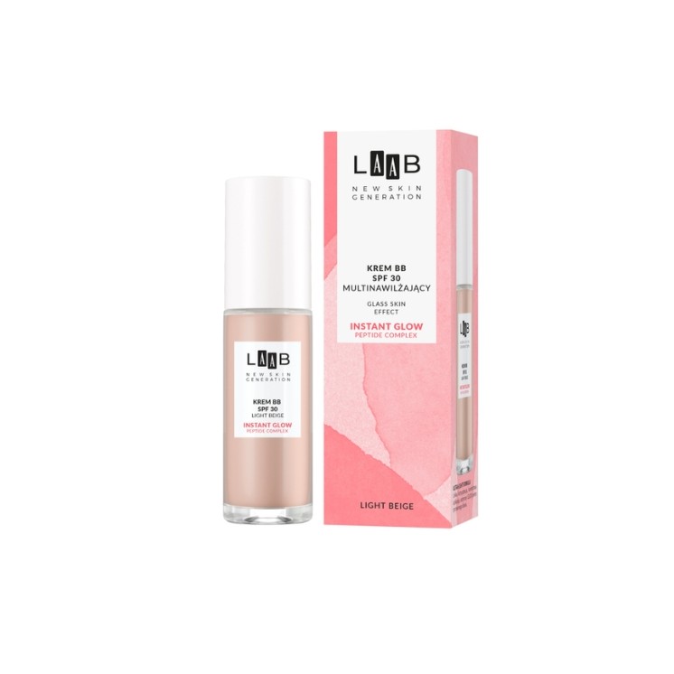 AA LAAB Glass Skin multinawilżający Krem BB SPF30 /Light Beige/ 30 ml