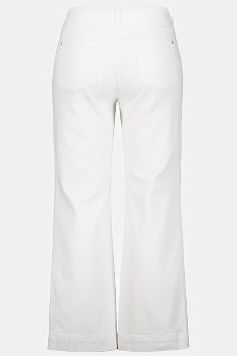 Jeans Mary, weites Bein, Bundfalten, 5-Pocket-Form