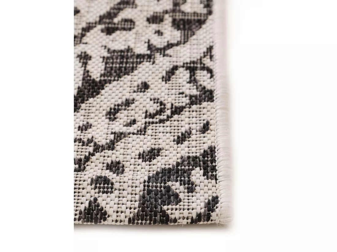 Tapis d'extérieur & intérieur Cleo Blanc & Noir 140x200 cm