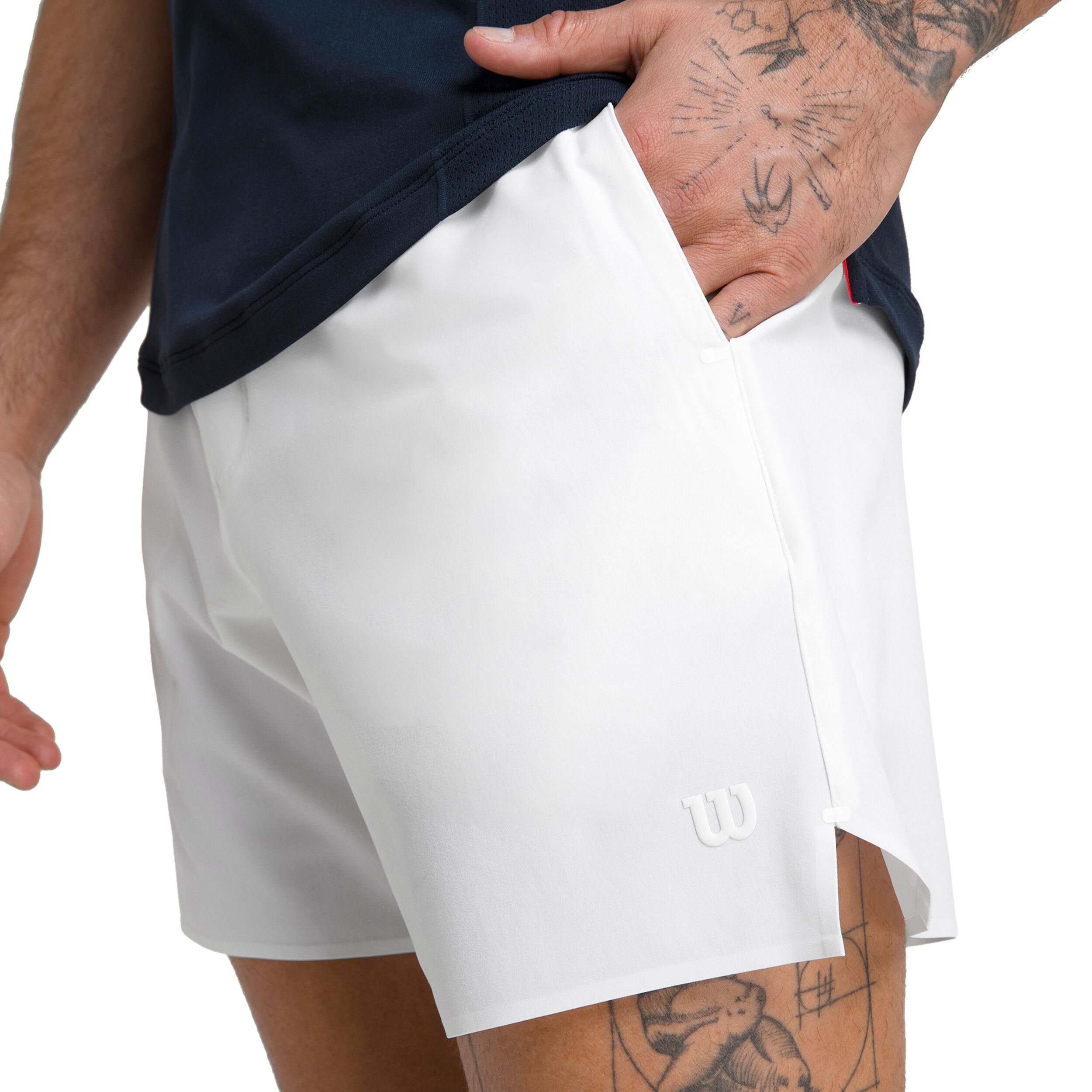 Wilson Tournament 7in Shorts Hommes - Blanc