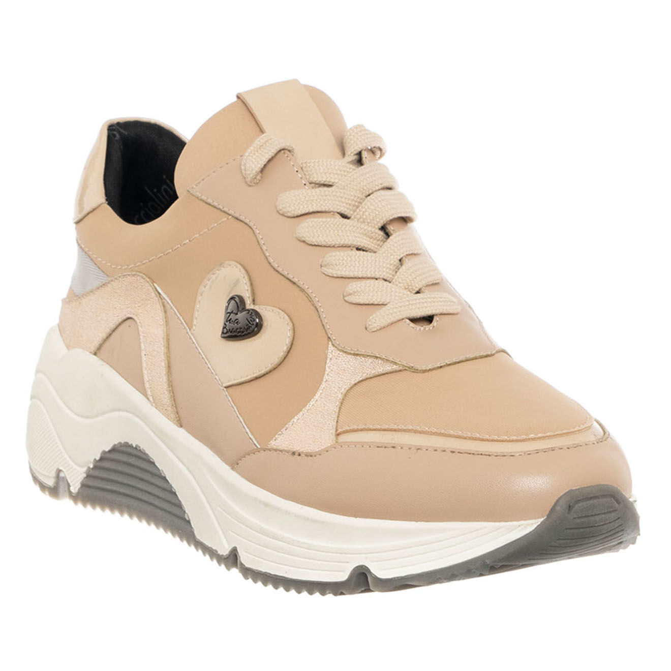Tua By Braccialini Sneakers en Cuir Eliz beiges