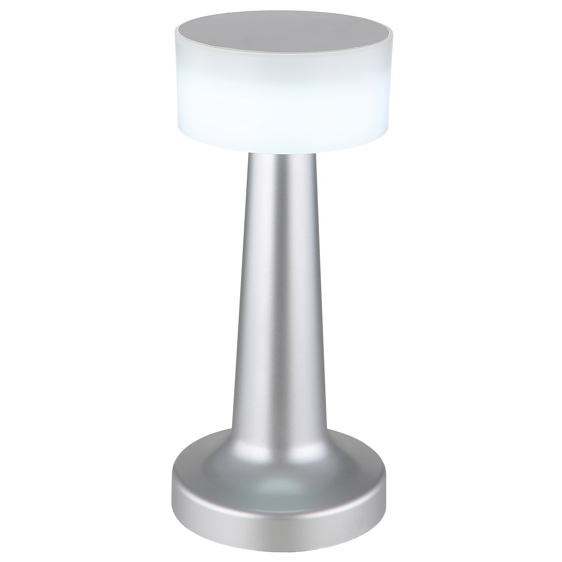 LED-Touch-Tischleuchte - silber-weiß - dimmbar
