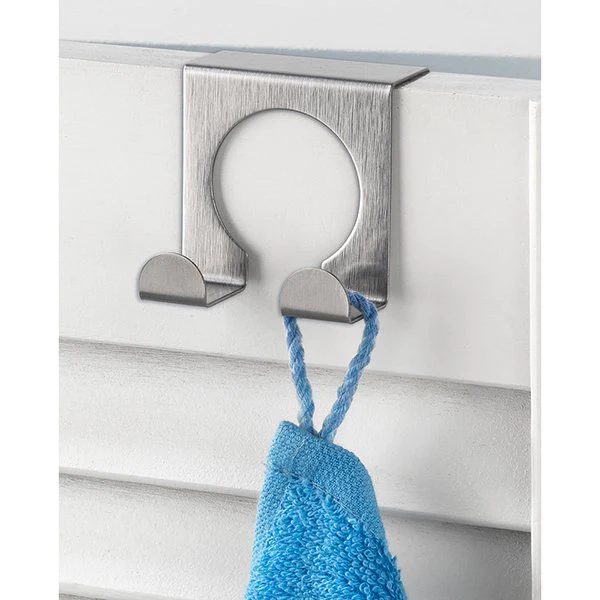 2 crochets de porte doubles en inox Wenko by Maximex