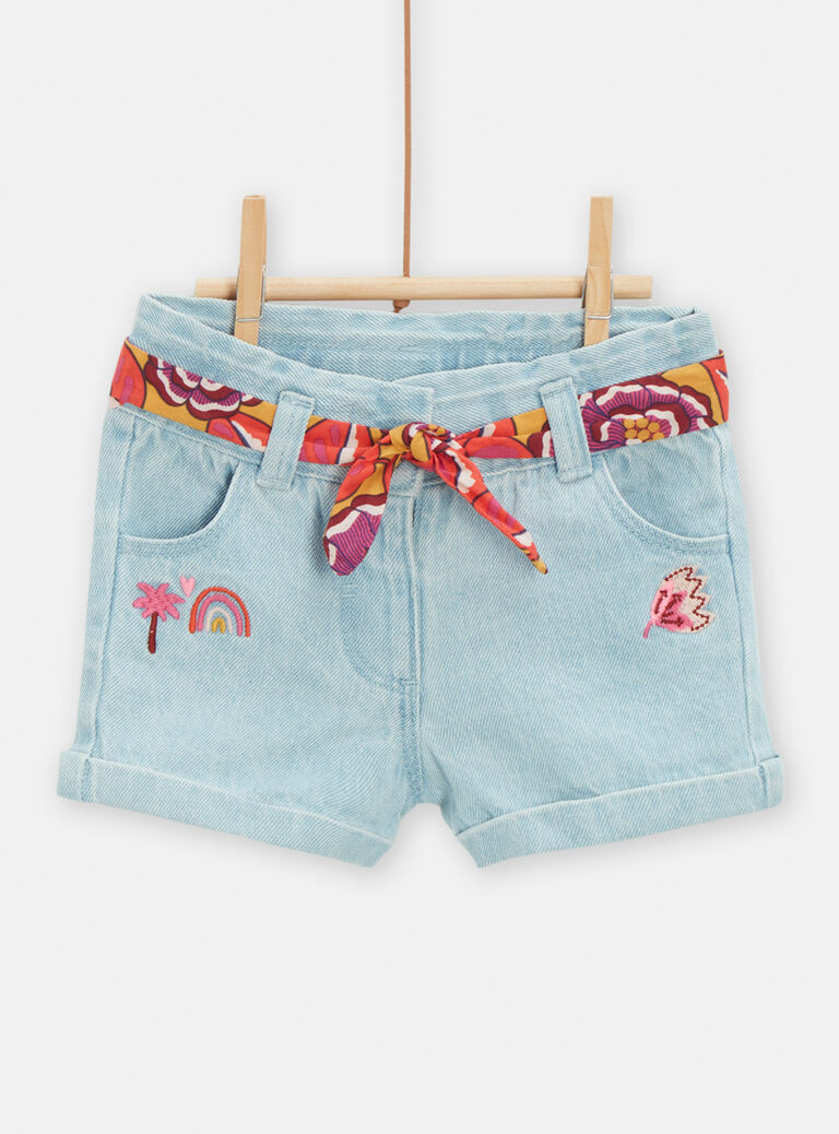 Short en denim pour bébé fille
