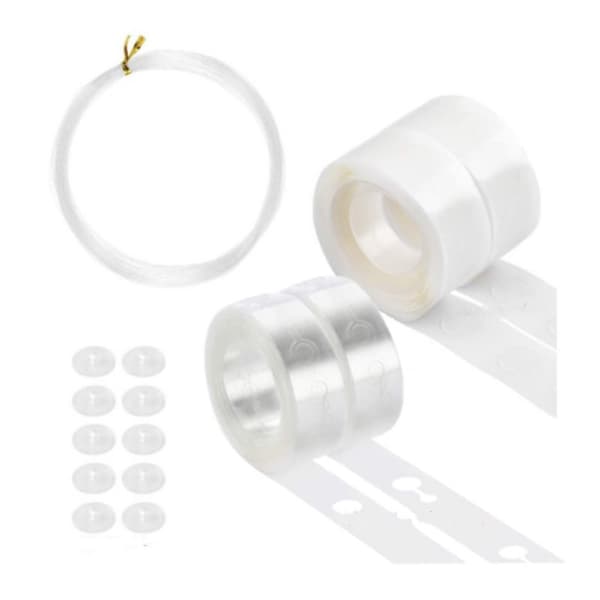 INF Monteringssett for plastballonger 15 deler Hvit