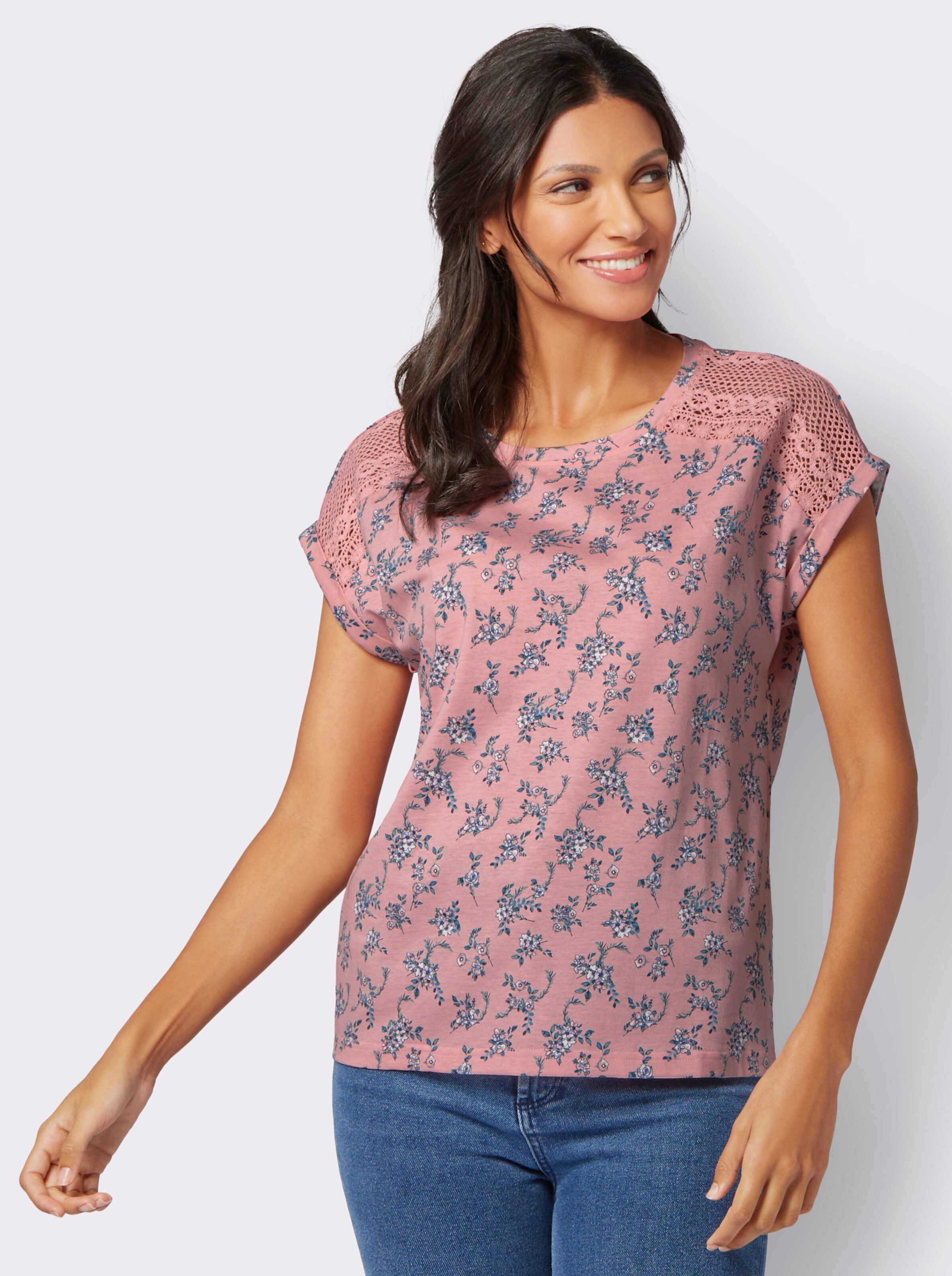 Rundhals-Shirt