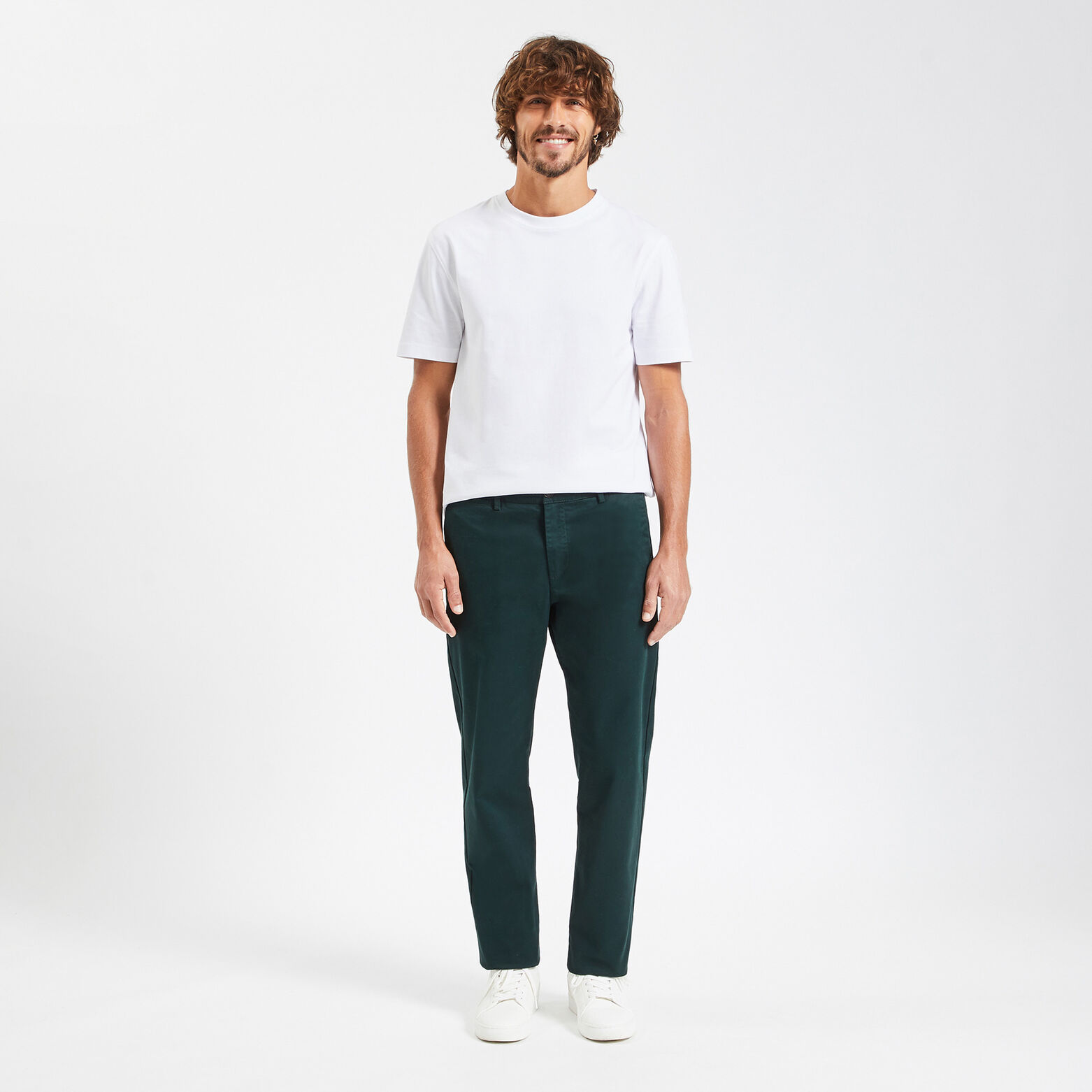 Pantalon chino regular 'le parfait by JULES' Vert