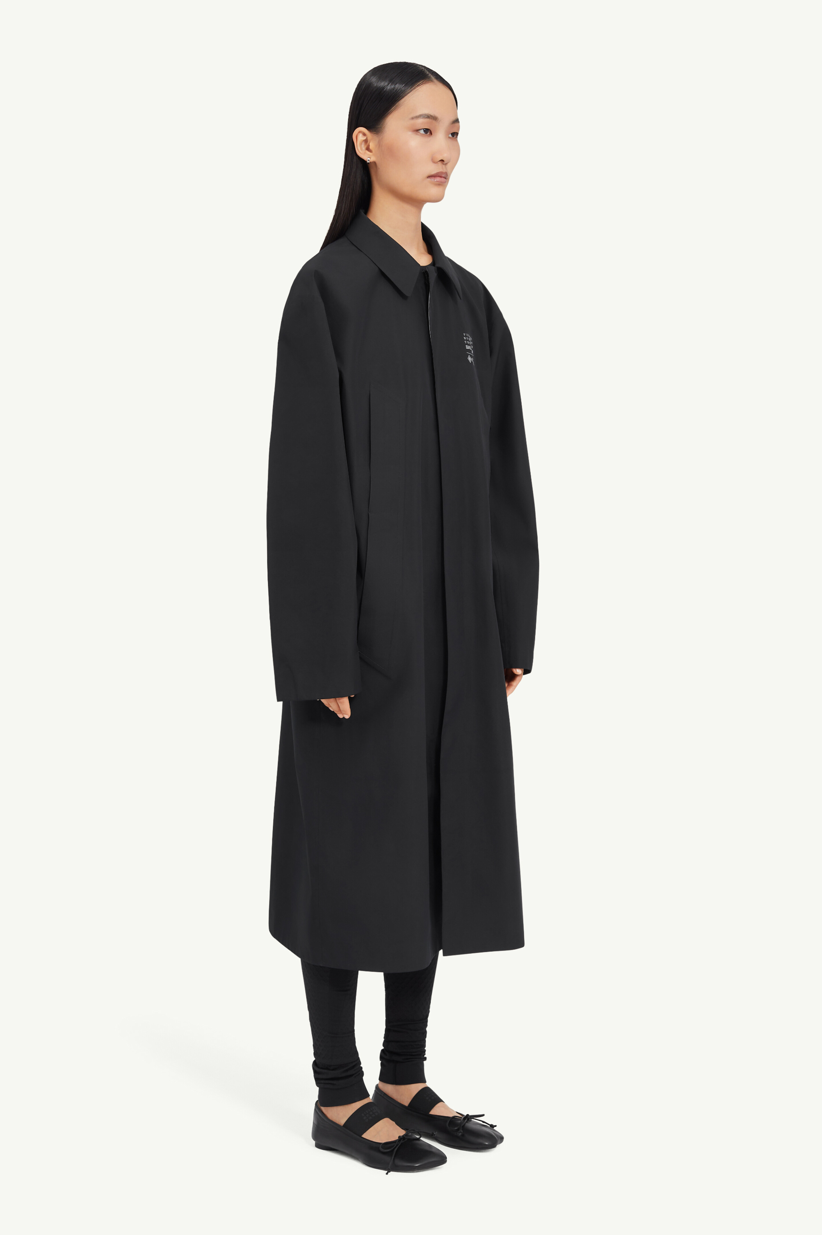 Trench-coat GORE-TEX MM6 x Salomon Noir