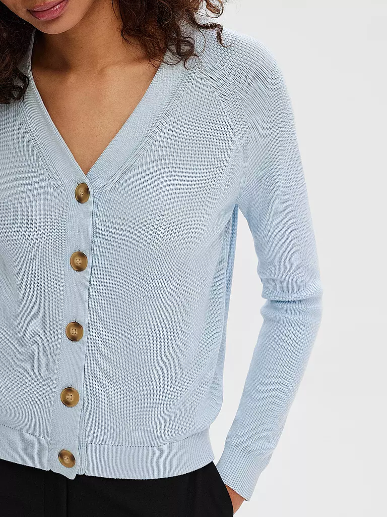 SELECTED FEMME Cardigan SLFELINNA hellblau