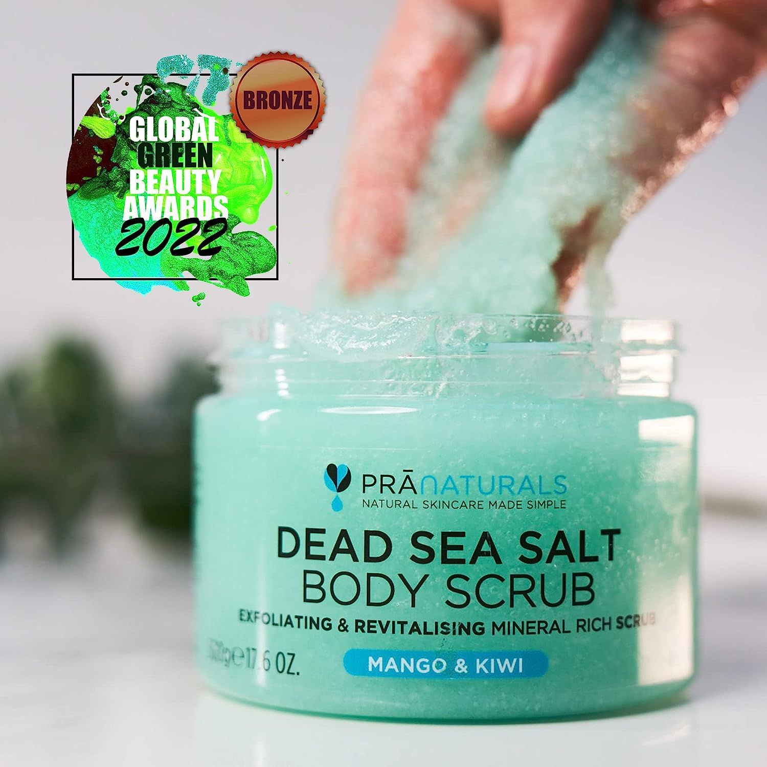 PraNaturals Erfrischendes Körperpeeling Body Scrub aus dem Toten Meer