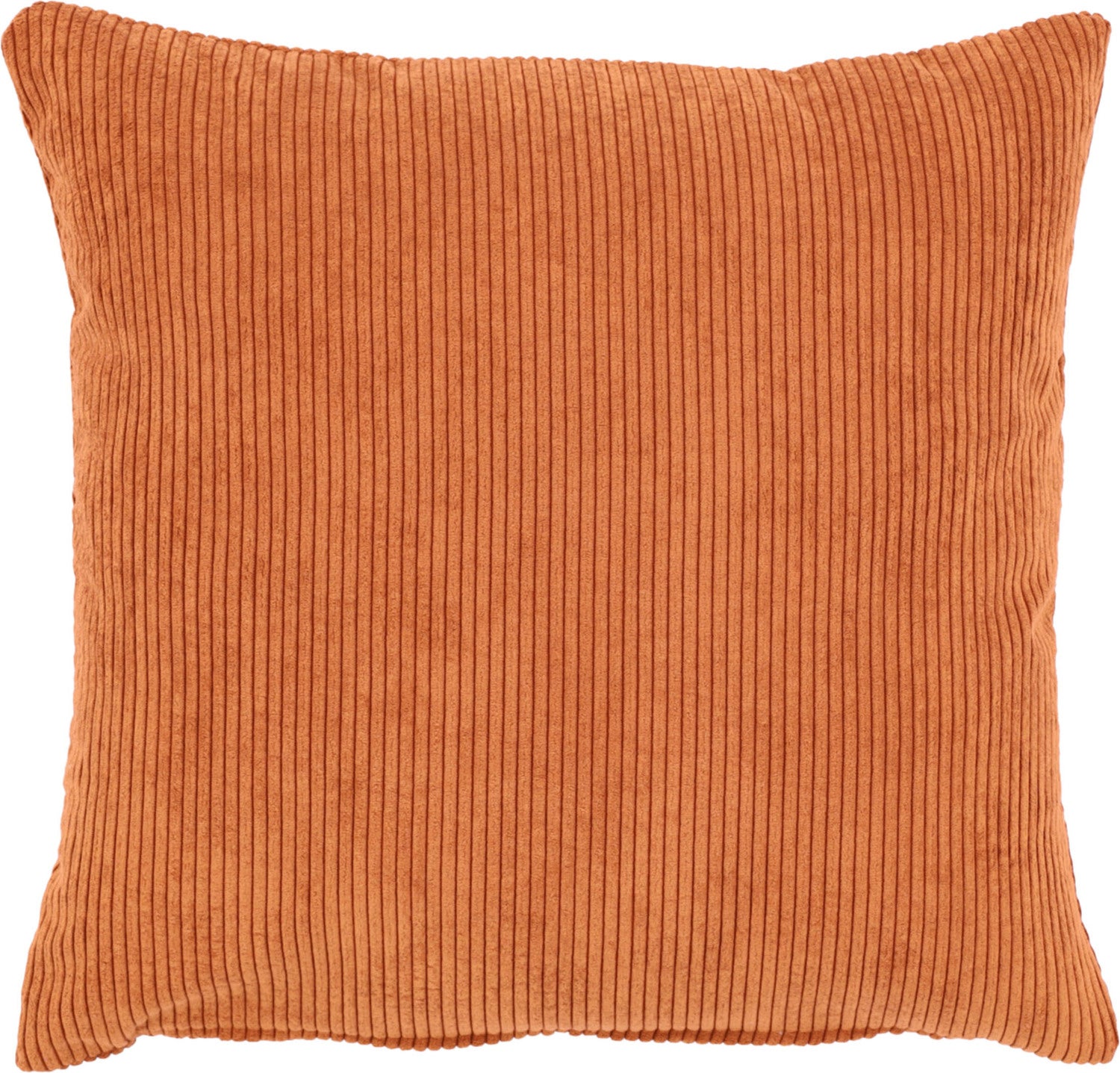 Sierkussen Rib oranje 45 x 45 cm