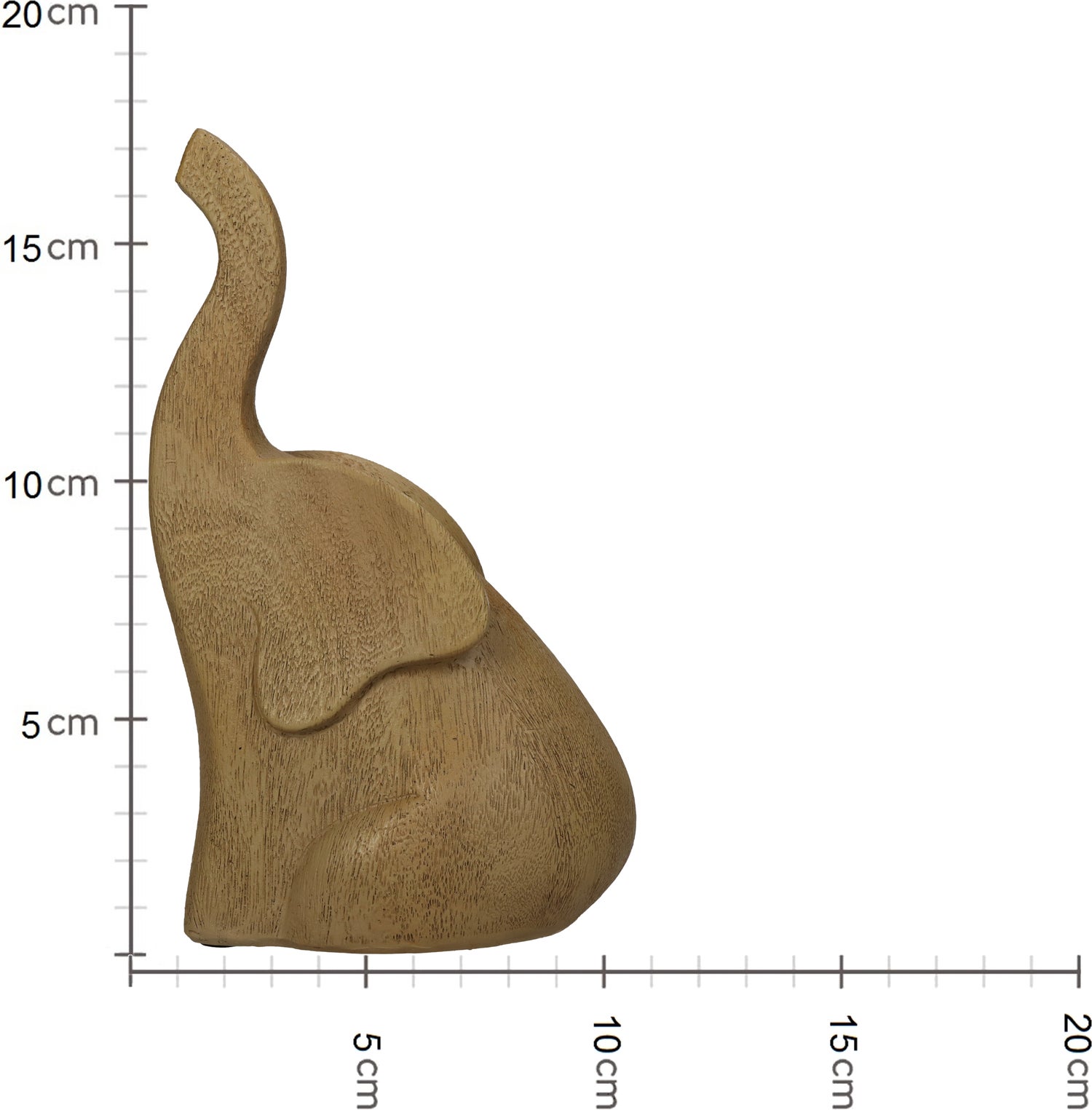 HD Collection beeld Olifant naturel 11 x 7,5 x 17,5 cm